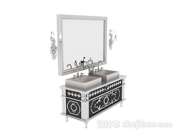 洗手盆3d模型下载
