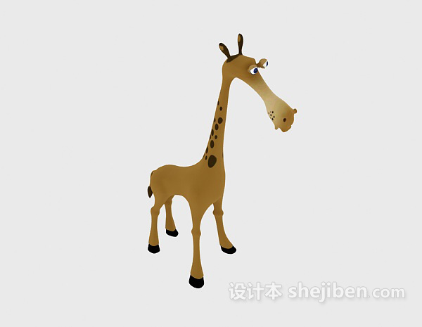 儿童玩具长颈鹿模型 3d模型下载