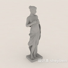 欧洲人形雕塑3d模型下载