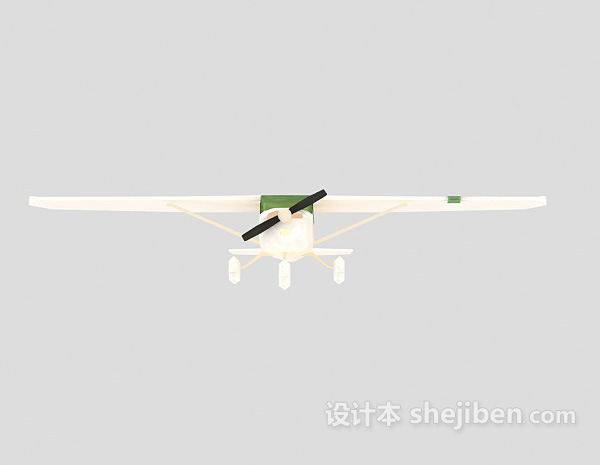 免费白色飞机-小型飞机24套3d模型下载