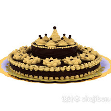 生日蛋糕3d模型下载