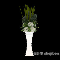 陶瓷花瓶库3d模型下载