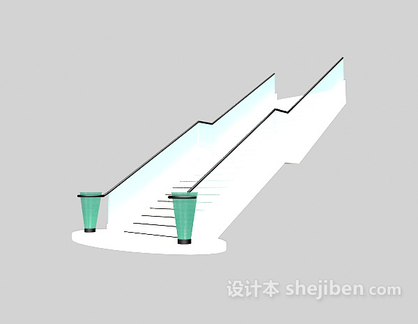 复式楼旋转楼梯3d模型下载
