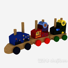 儿童玩具火车 3d模型下载