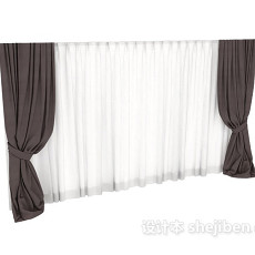 现代窗帘max窗帘3d模型下载