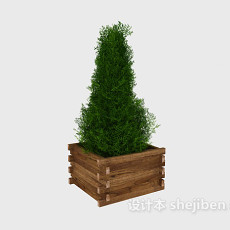 室内盆栽盆景绿色植物3d模型下载