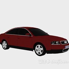 红色车车3d模型下载
