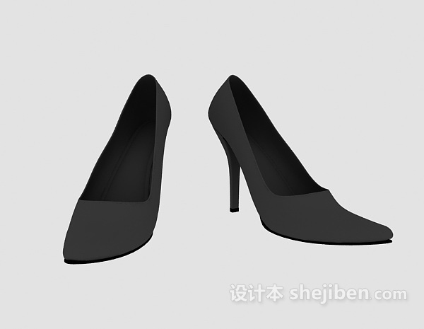 设计本女士皮鞋3d模型下载