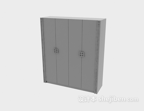 中式风格中式衣柜3d模型下载