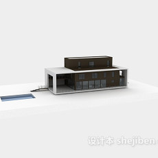 别墅外立面3d模型下载