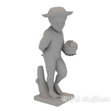 石膏雕塑3d模型下载