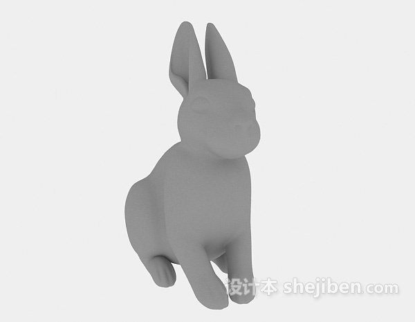 设计本兔子3d模型下载