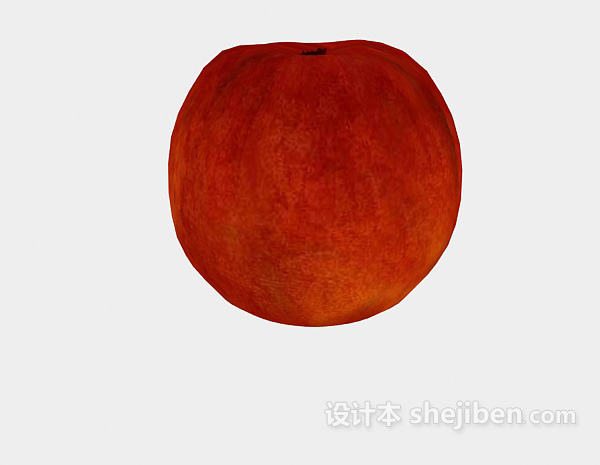 现代风格桃子水果食品3d模型下载