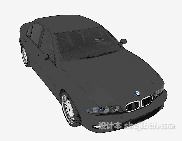 黑色小汽车3dmax汽车模型下载