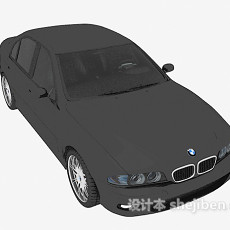 黑色小汽车max汽车3d模型下载