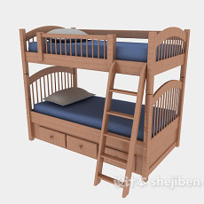 儿童床上下床3d模型下载
