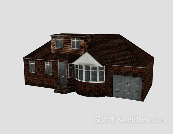 其它乡村风格别墅3d模型下载