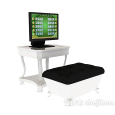 电脑桌3d模型下载
