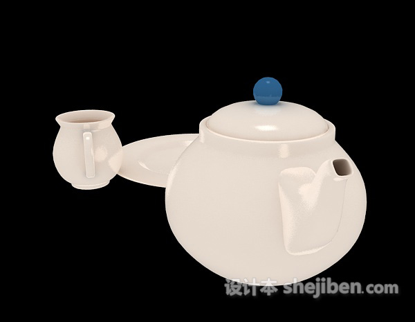 免费茶壶3d模型下载
