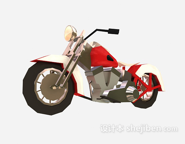 摩托机车3d模型下载