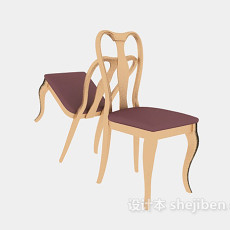 简单的欧式座椅子3d模型下载
