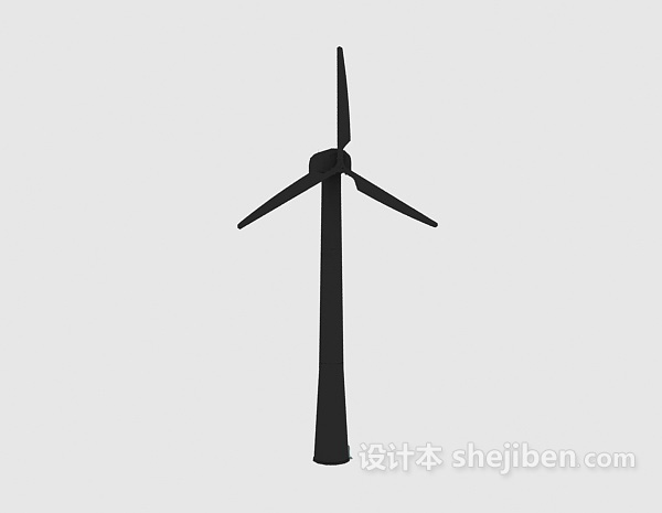 免费发电风车3d模型下载