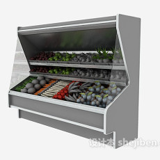 超市水果蔬菜货架3d模型下载