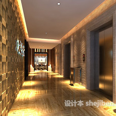 中式家装餐厅3d模型下载