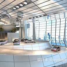 车展展厅3d模型下载