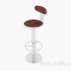 现代风格高脚椅3d模型下载