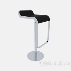 欧式简约高脚椅3d模型下载