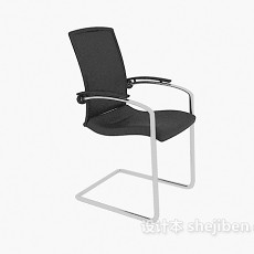 黑色时尚风格办公椅3d模型下载