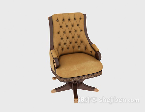 欧式风格欧式风格老板椅3d模型下载