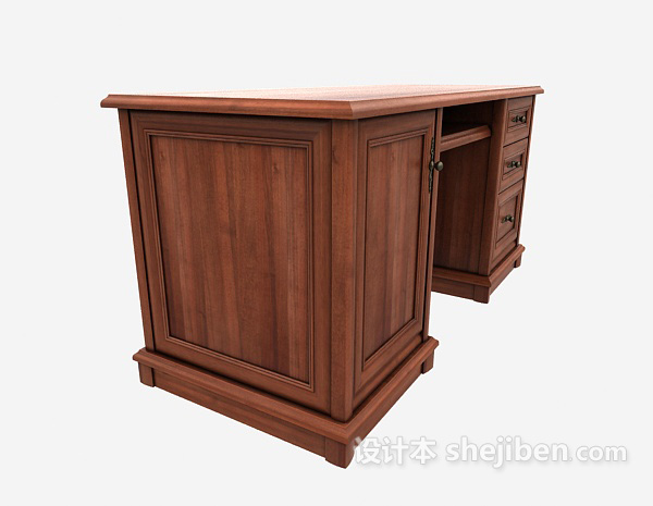 欧式实木古典书桌