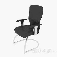 黑色现代简约办公椅3d模型下载