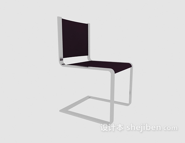 简约风格餐椅3d模型下载