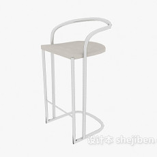 金属高脚椅3d模型下载