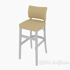 简约现代高脚椅3d模型下载