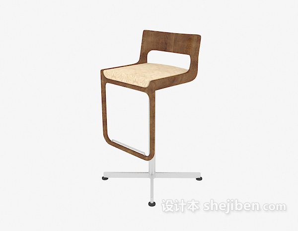 现代个性时尚吧台椅3d模型下载