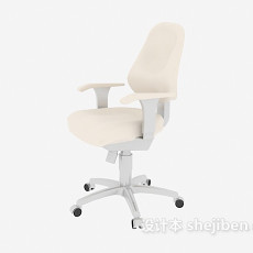 简约风格移动办公椅3d模型下载