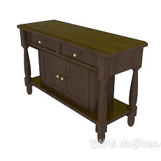 中式家具柜子3d模型下载