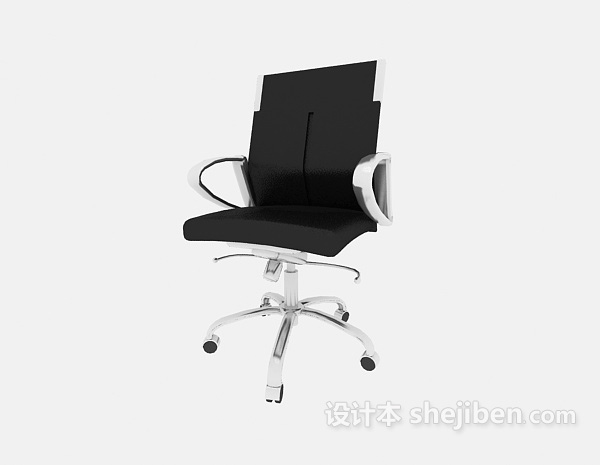 黑色会议椅3d模型下载