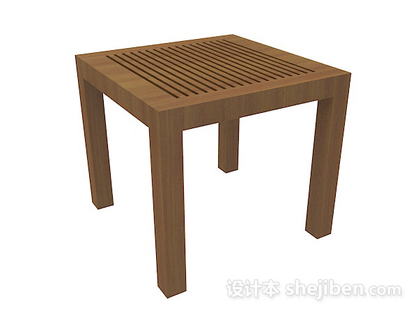 现代简约棕色边桌