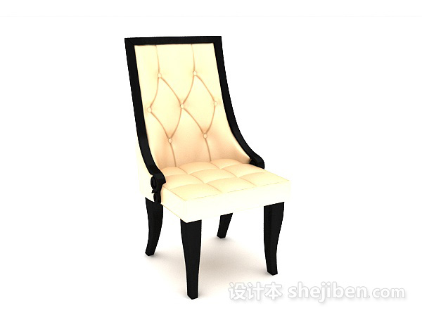 高背休闲椅子3d模型下载