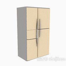 双开门电冰箱3d模型下载