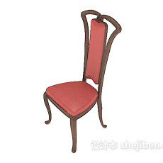 欧式时尚大方餐椅3d模型下载