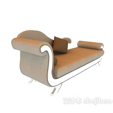 长形沙发椅3d模型下载