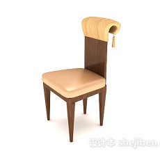 欧式高档餐椅3d模型下载