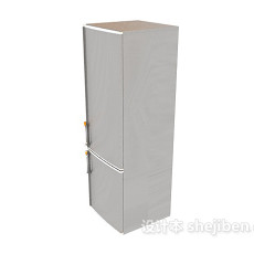 简约冰箱冰柜3d模型下载