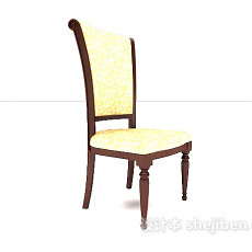 精致欧式风格餐椅3d模型下载